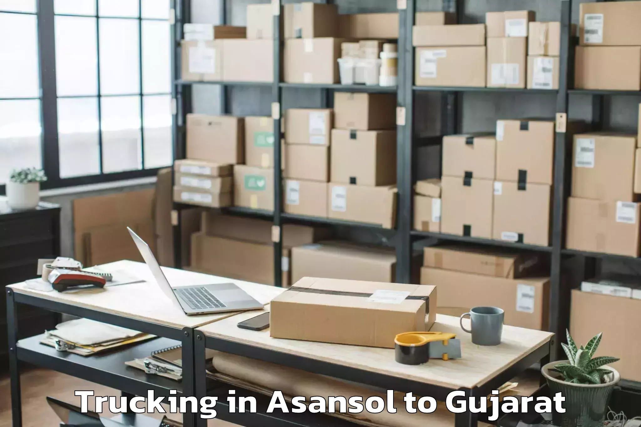 Asansol to Karjan Trucking Booking